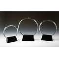 8" Circle Optical Crystal Award